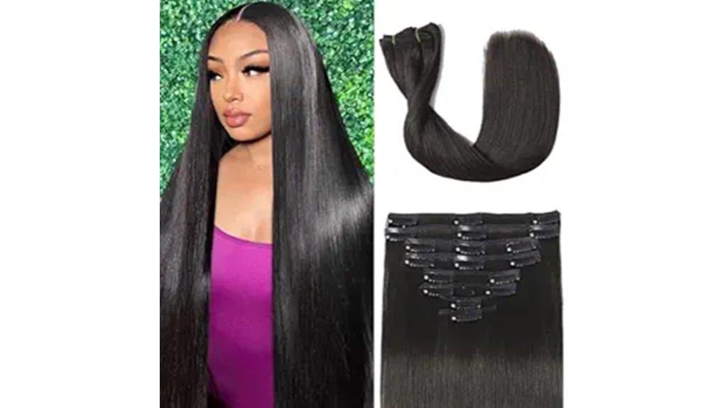 brazilian double weft extensions