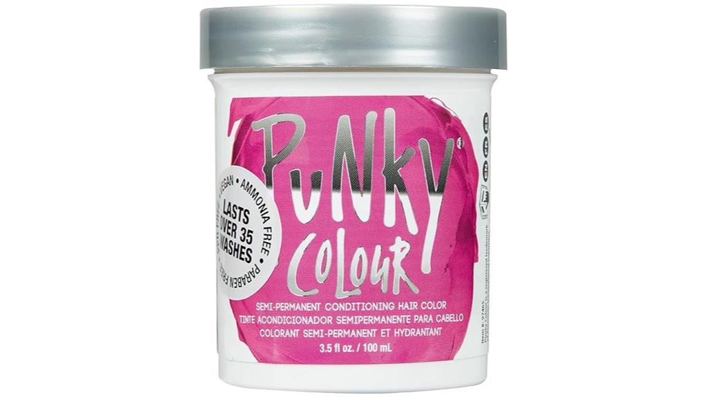 bright pink semi permanent dye