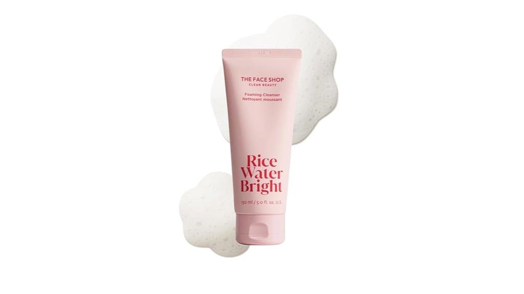 brightening rice water cleanser