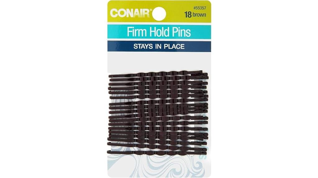 brown 18 piece bobby pins