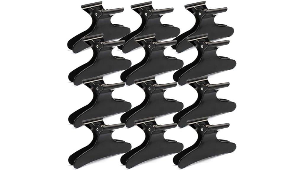 butterfly hair section clamps