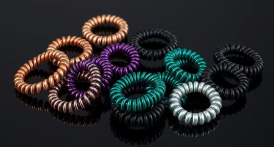 chic durable spiral hair ties