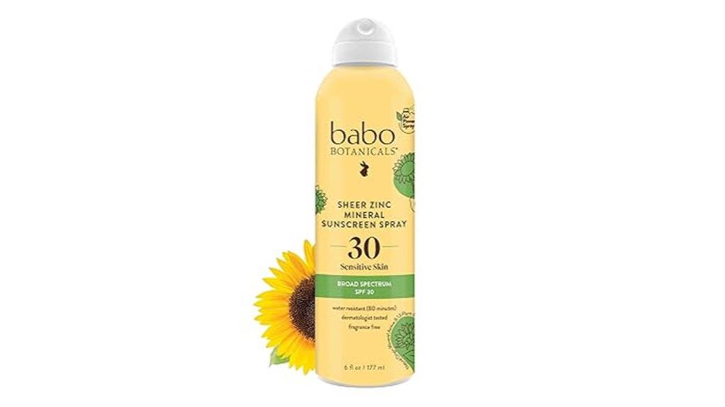 child friendly spf spray