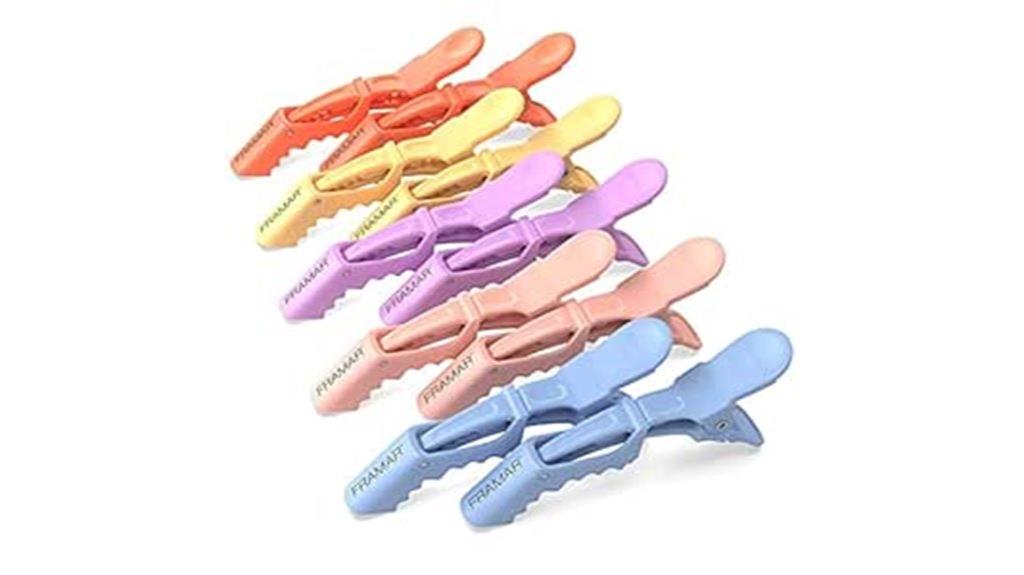 colorful alligator hair clips