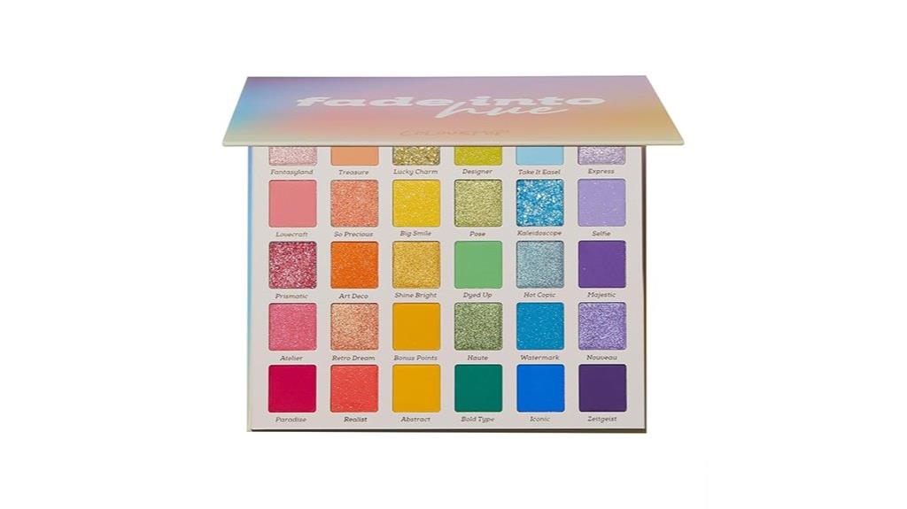 colorful compact eyeshadow palette