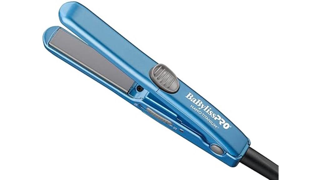 compact titanium flat iron
