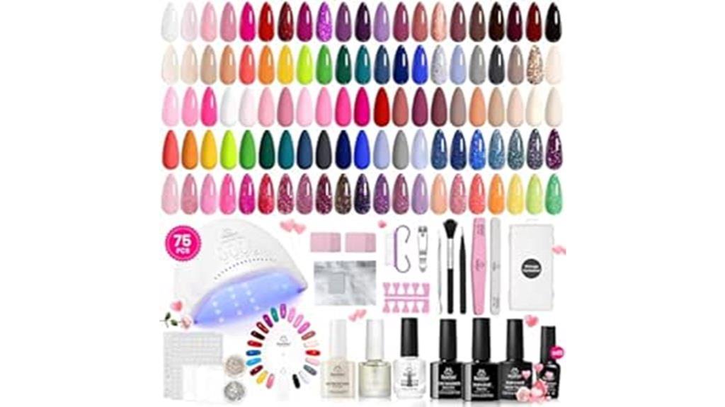 complete 75 piece nail kit