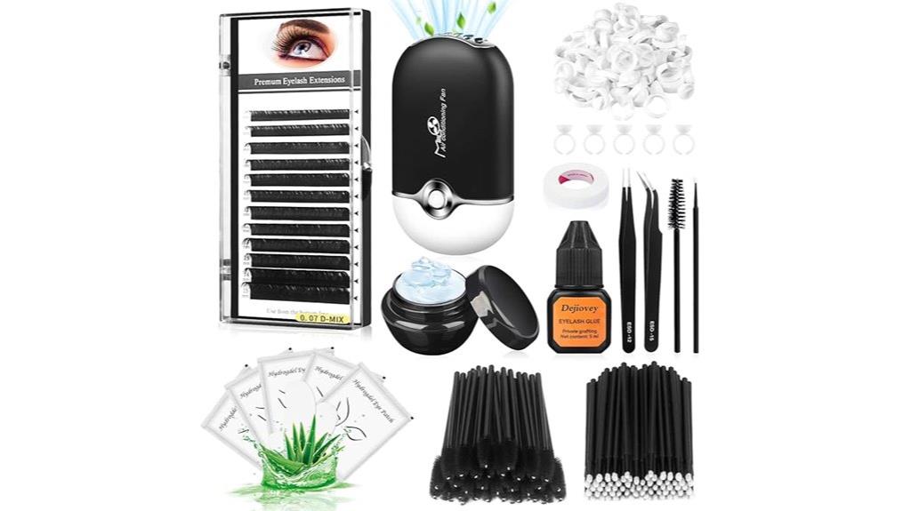 complete eyelash extension set