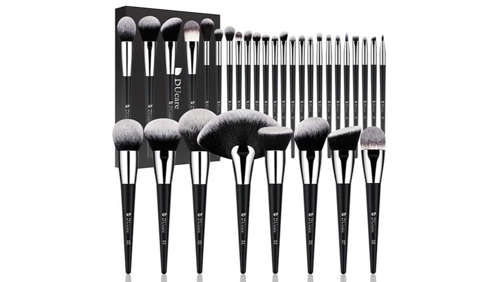 complete synthetic makeup brush set