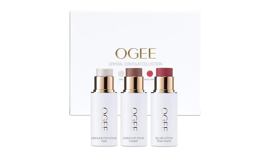 crystal contour stick trio