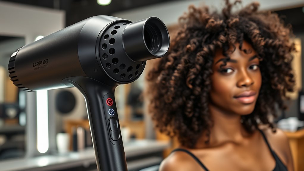 curly hair dryer features