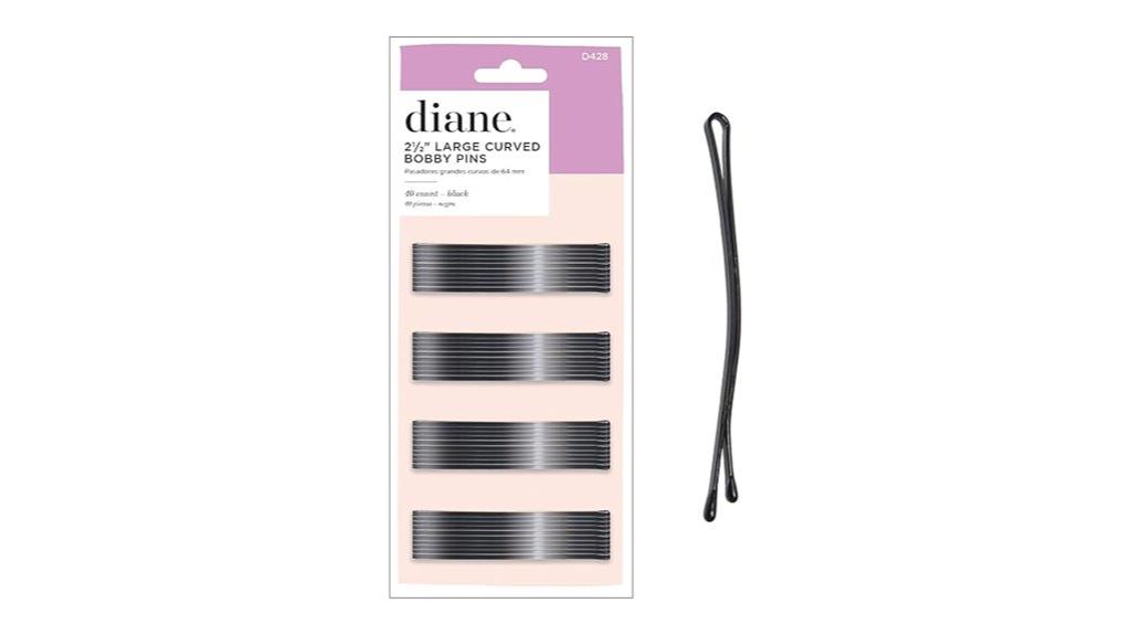 curved black bobby pins