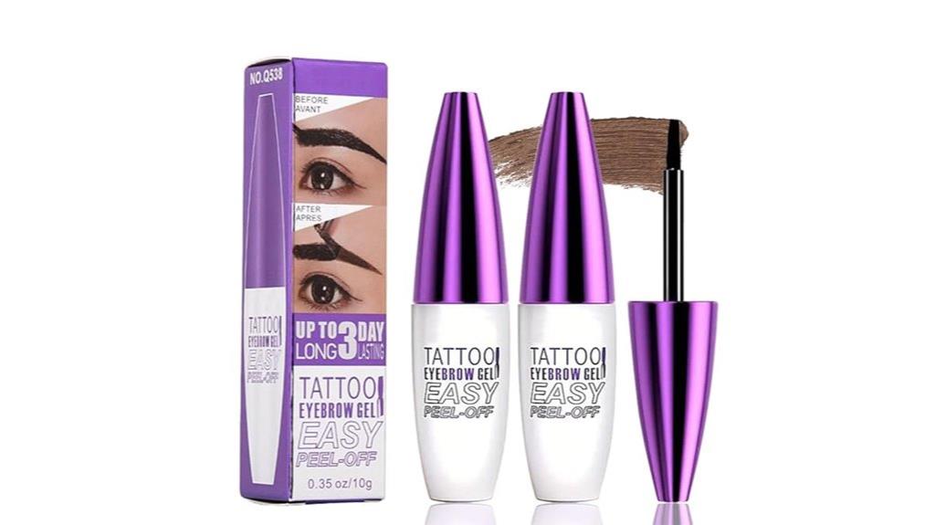 dark brown brow tint