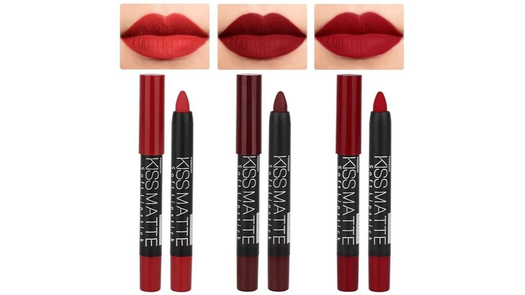 dark red lip liner set