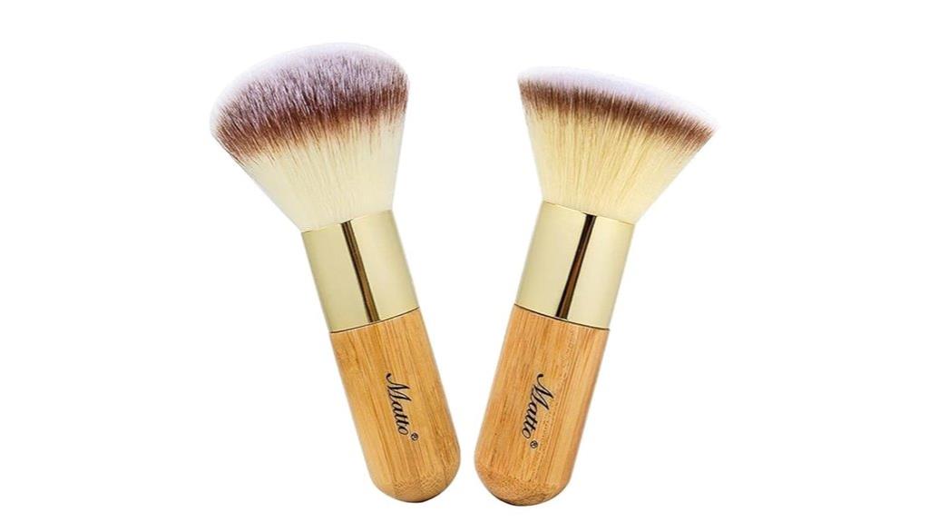 dual face powder brushes