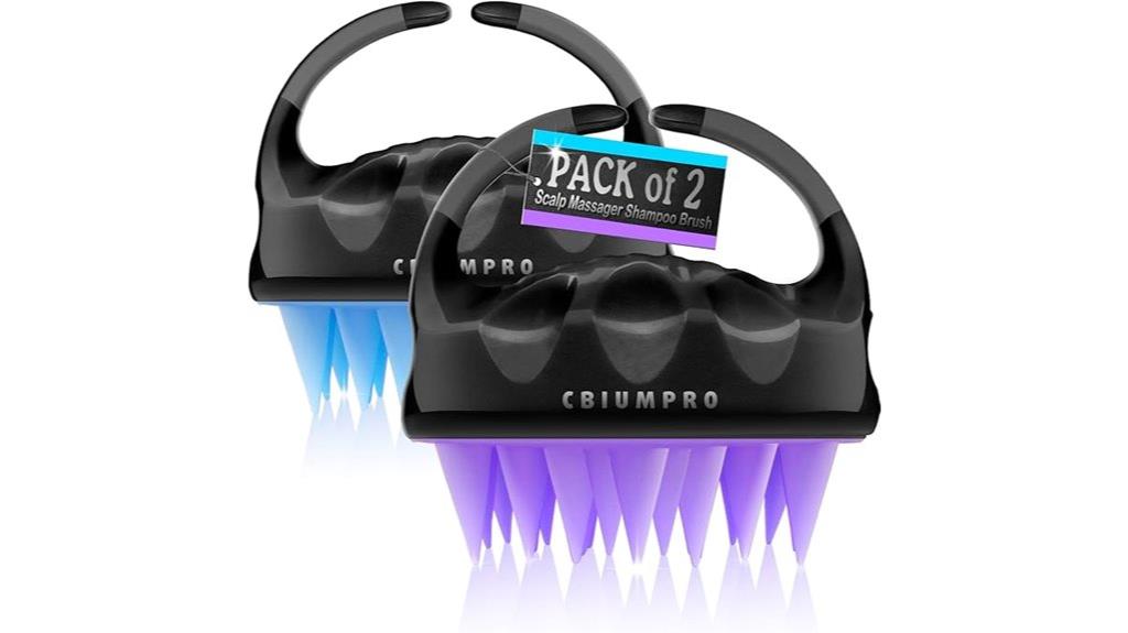 dual pack scalp massage brushes