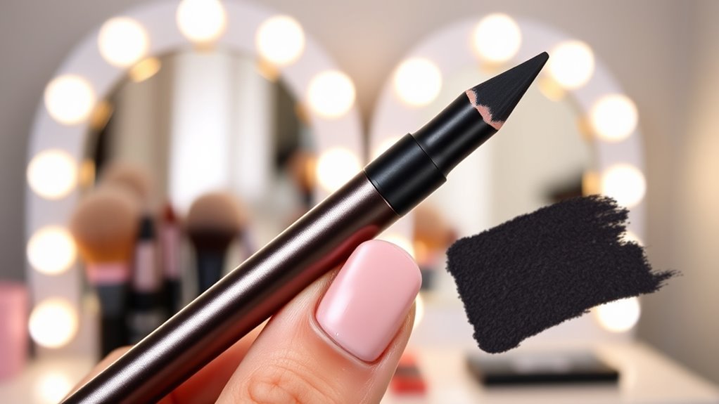 eyeliner durability and application