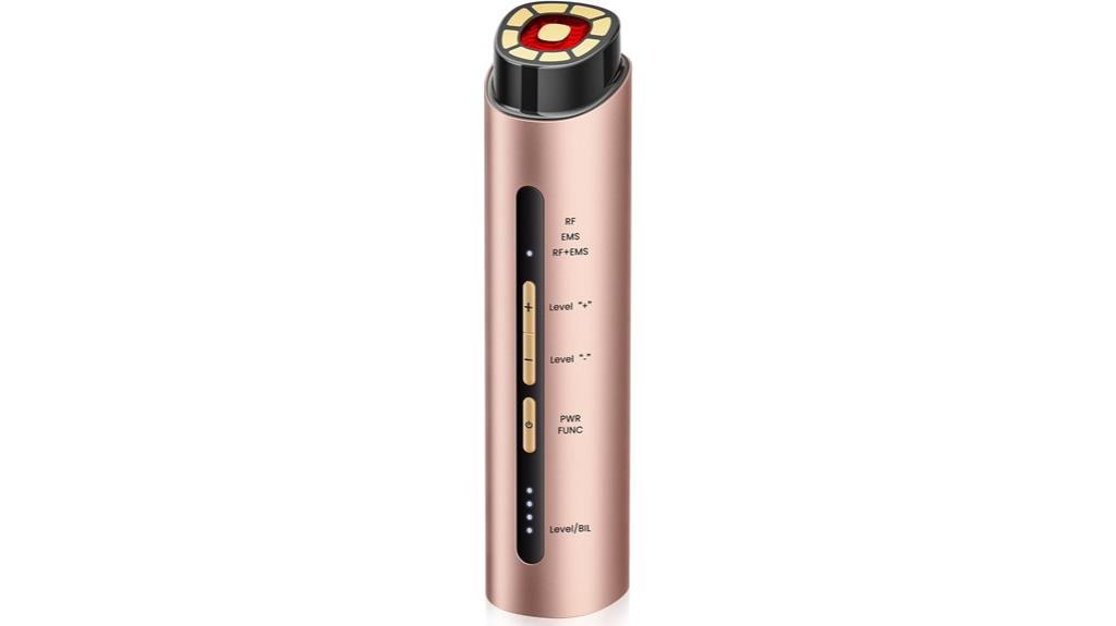 facial microcurrent red light