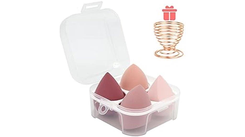 five piece makeup sponge set