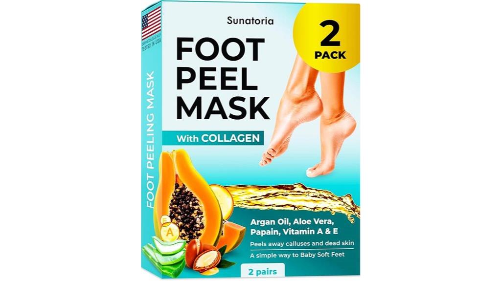 foot exfoliation and hydration