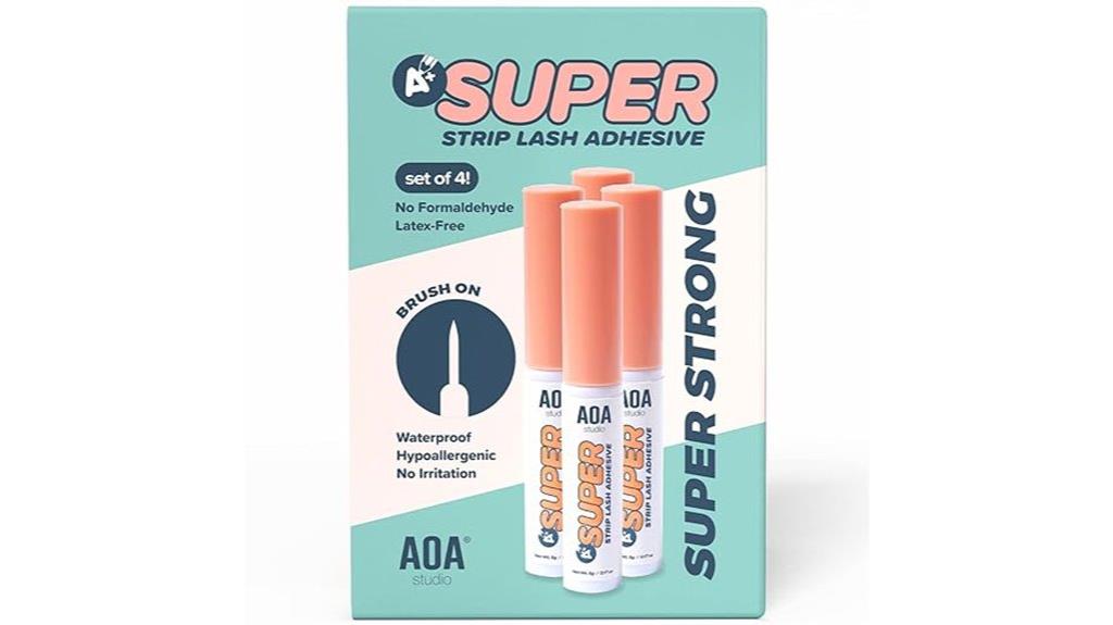 four pack eyelash glue enhancers