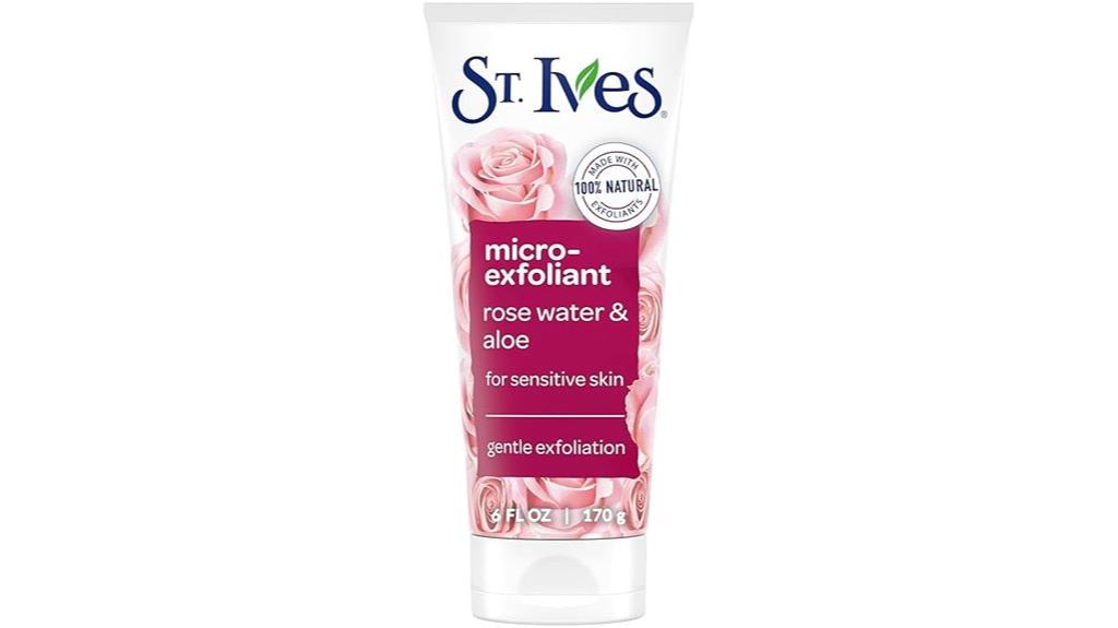 gentle facial exfoliating scrub