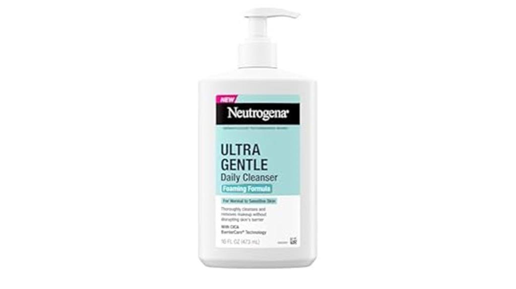 gentle foaming facial cleanser