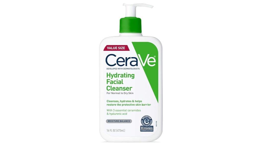 gentle hydrating facial cleanser