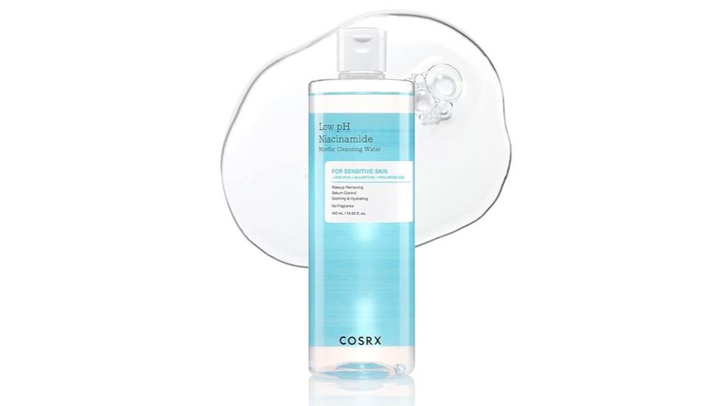 gentle niacinamide cleansing water