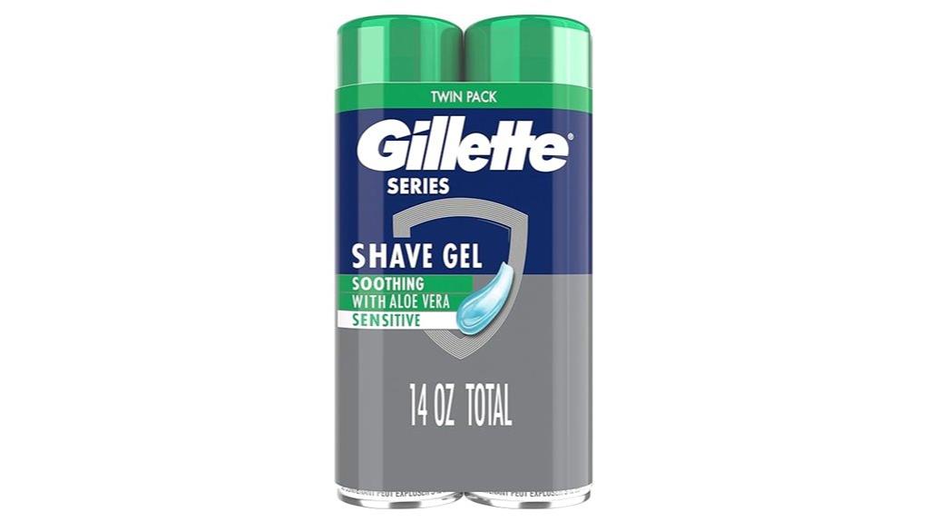 gillette sensitive shave gel