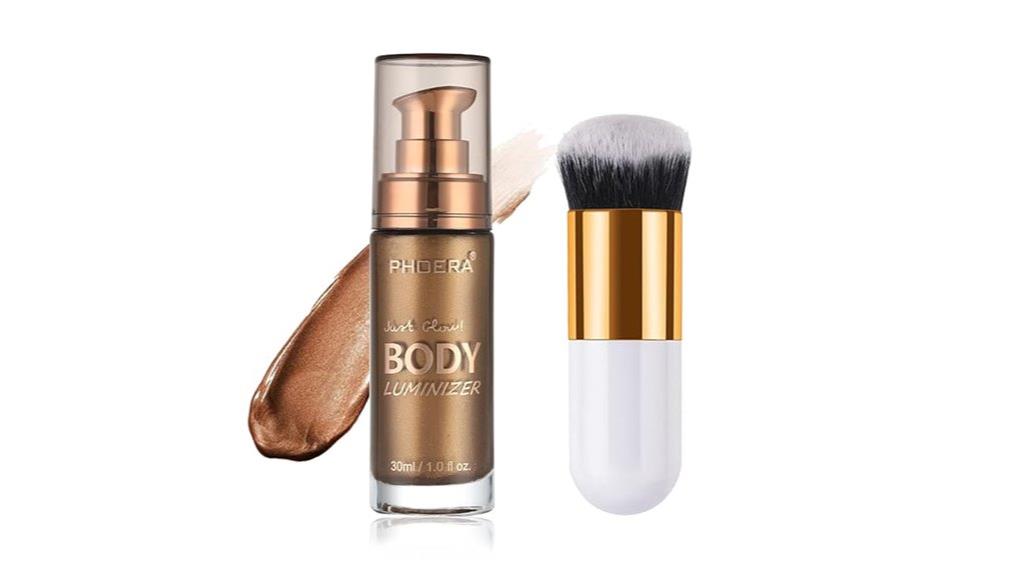 glistening bronze body oil