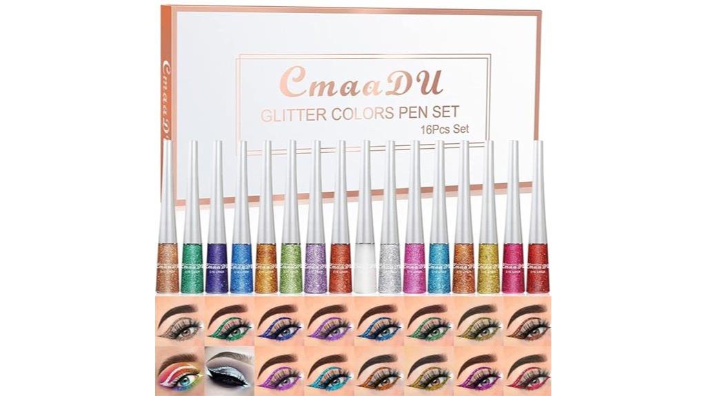 glitter liquid eyeliner set