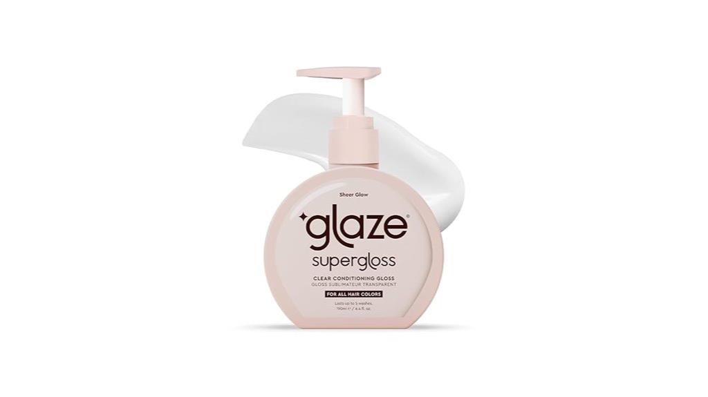glossy sheer clear conditioner