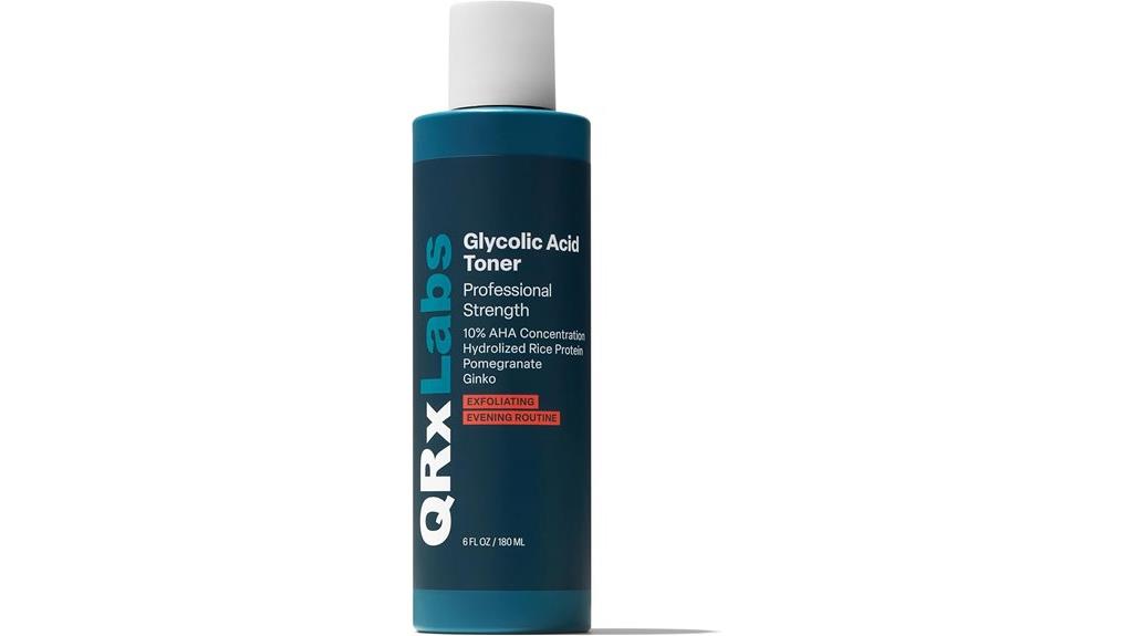 glycolic acid toner bottle