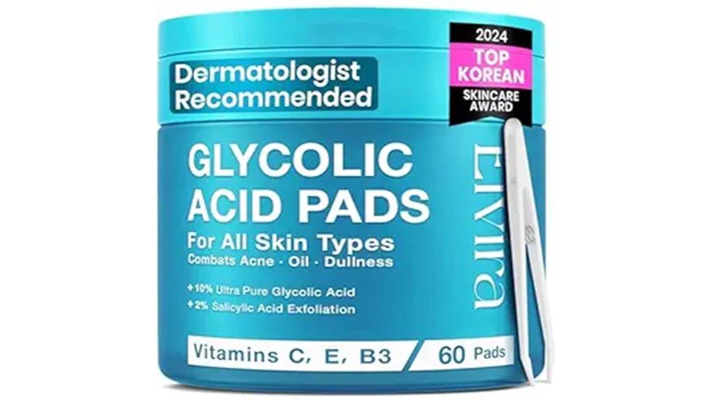 glycolic salicylic niacinamide pads