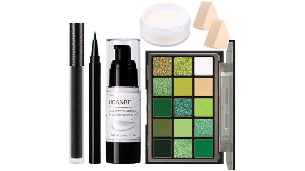 green halloween makeup kit