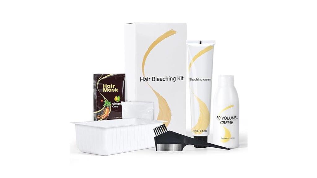 hair bleaching kit included