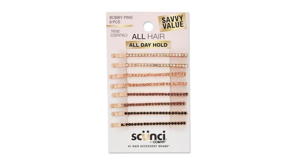 hair pins with rhinestones