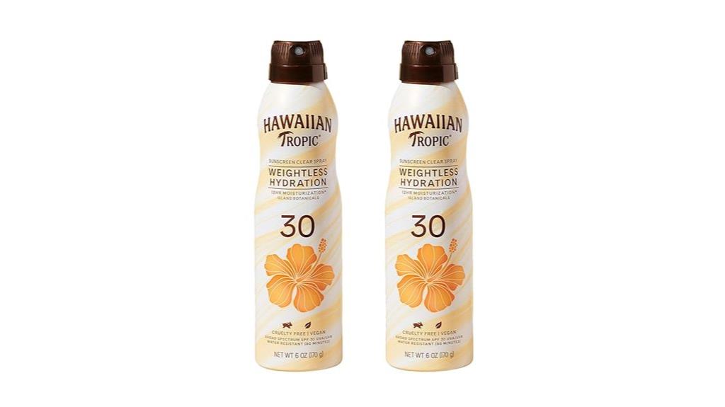 hawaiian tropic spf spray
