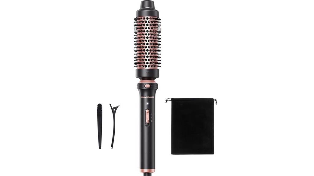 heated round styling brush