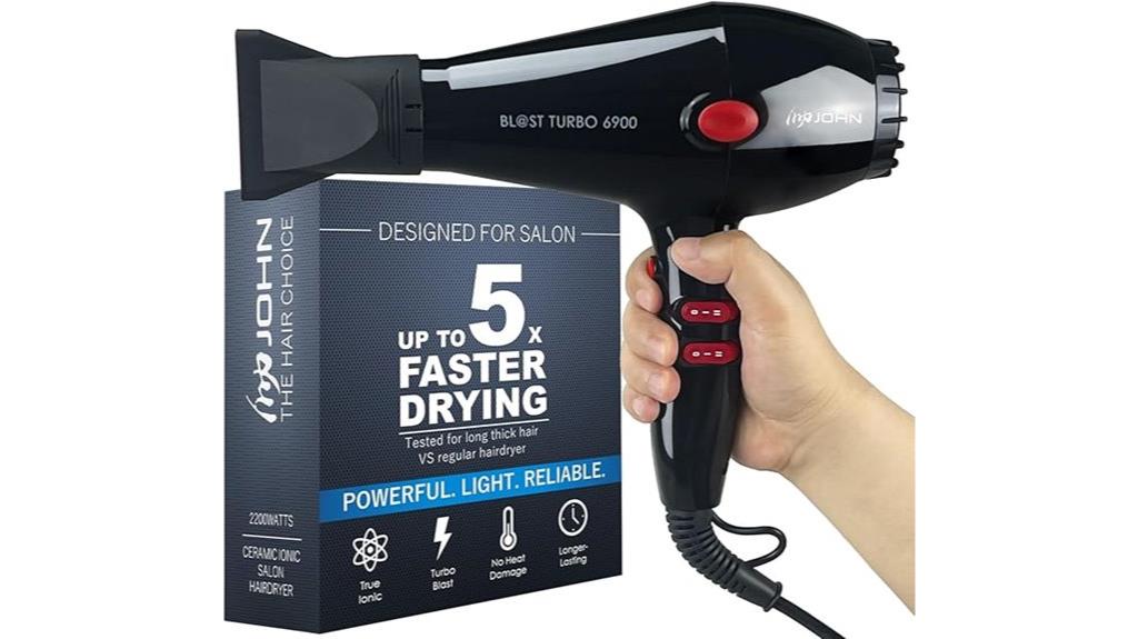 high performance ionic hair dryer