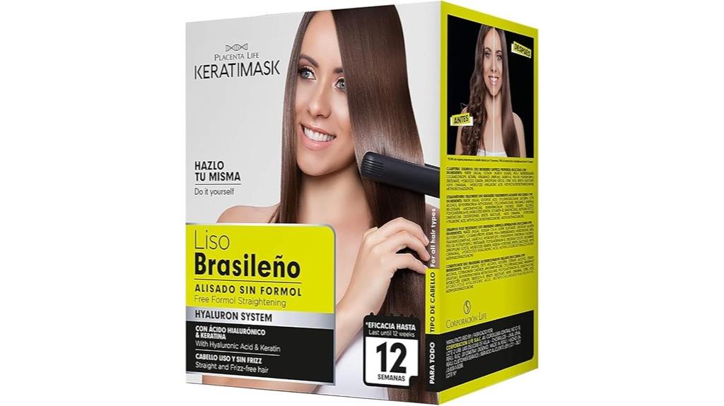 keratin hyaluronic straightening kit