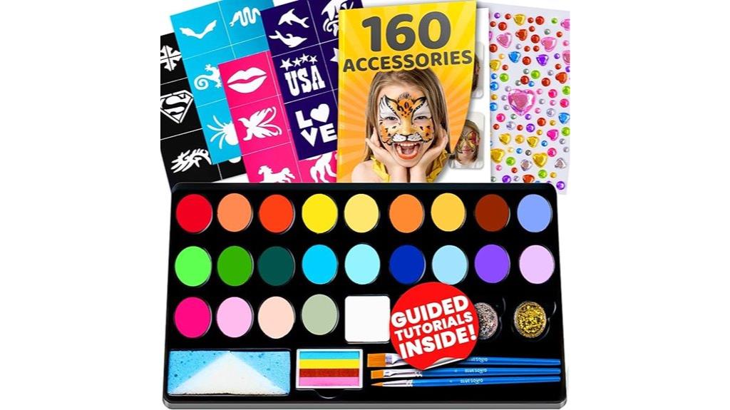kids 28 color face paint