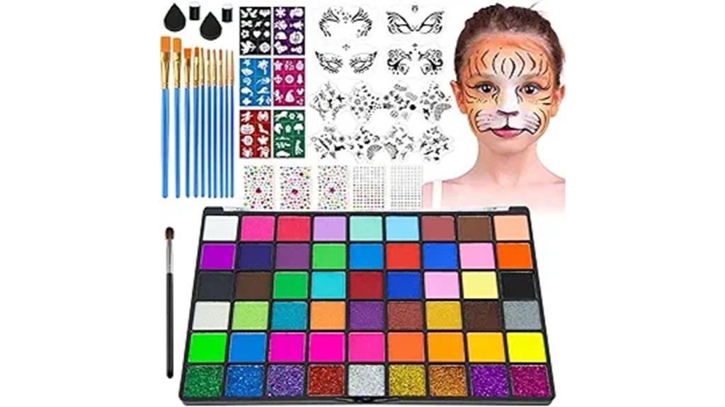 kids 54 color face paint