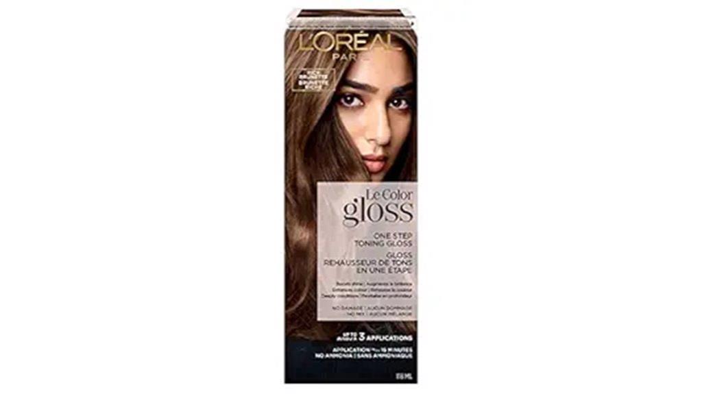 l or al brunette hair gloss