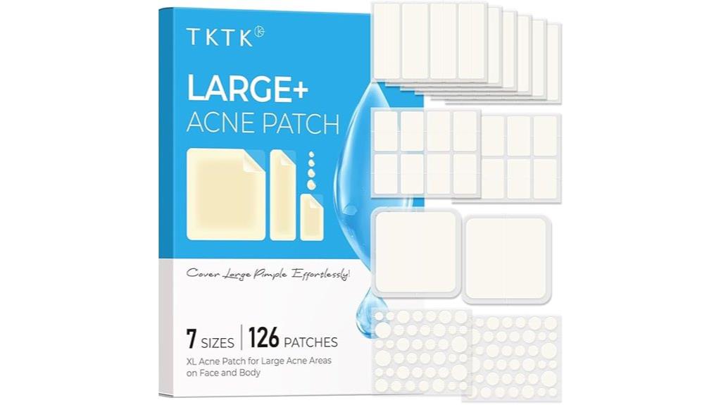 large facial pimple patches