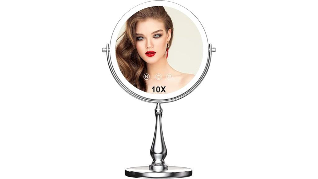 large illuminated makeup mirror