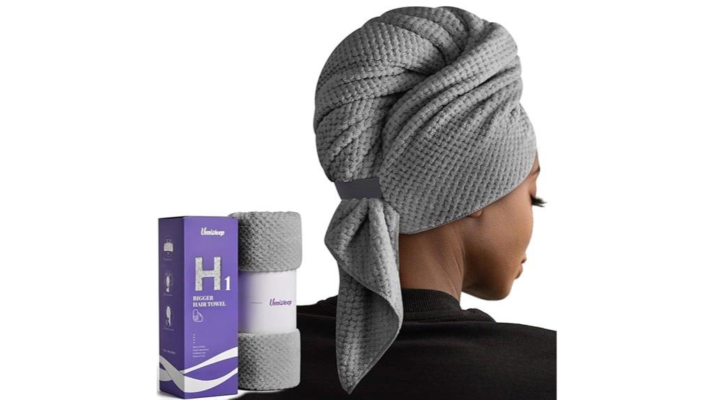 large microfiber hair towel