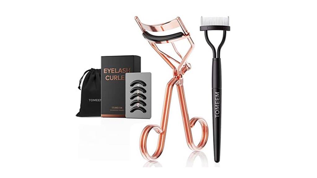 lash curler with comb