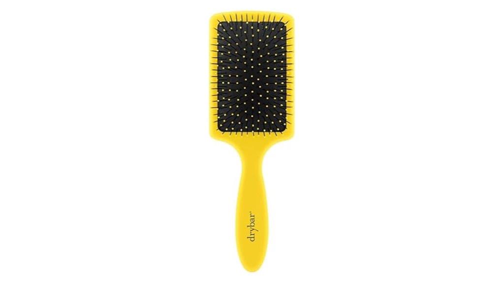 lemon themed paddle hairbrush